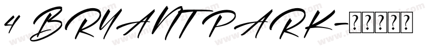 4 BRYANT PARK字体转换